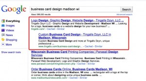Business Card Design Madison Search for Tingalls