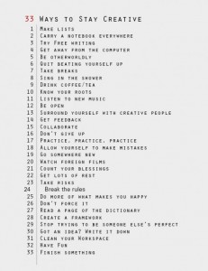Tingalls Graphic Design: 33 Ways to Stay Creative