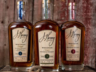 J Henry Bourbon Bottle Labels