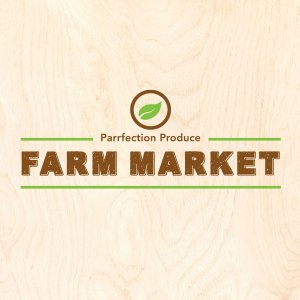 parrfection produce farm market logo design