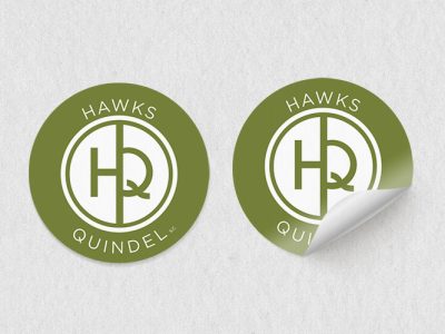 Hawks Quindel sticker design by Tingalls Graphic Design