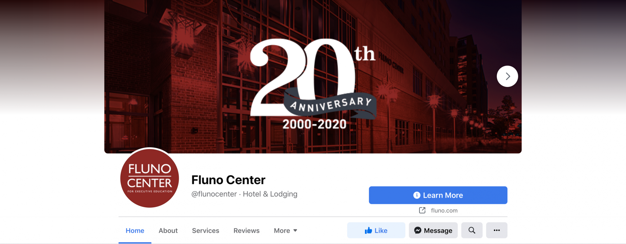 Fluno Center Facebook cover image 1