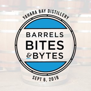 barrels bytes & bites event logo design