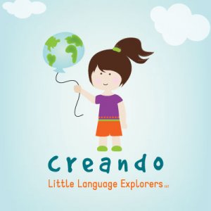 creando little language explorers logo design