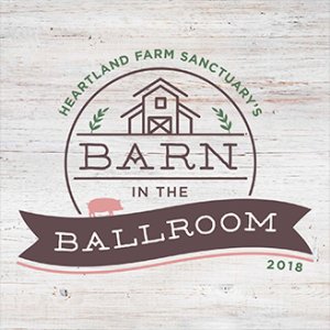 heartland farm sanctuary barn in the ballroom event logo design
