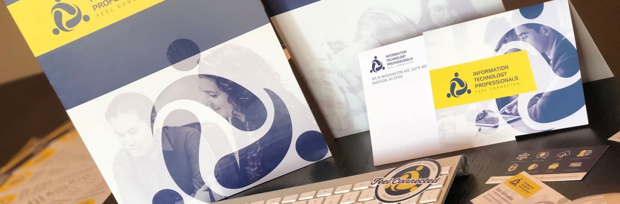 Information Technology Professionals print collateral design