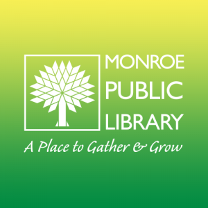 monroe public library logo design