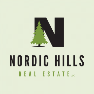 nordic hills real estate logo design