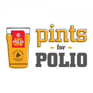 Pints For Polio Logo Design