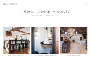 Squarespace website design by Tingalls for Bella Interior Design