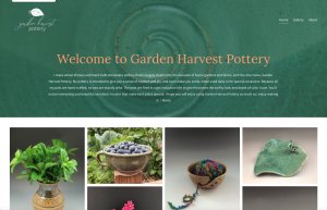 Squarespace website design by Tingalls for Garden Harvest Pottery