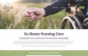 Squarespace website design by Tingalls for Natural Care Nursing