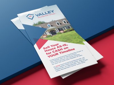 Valley Residential Group tri-fold brochure design