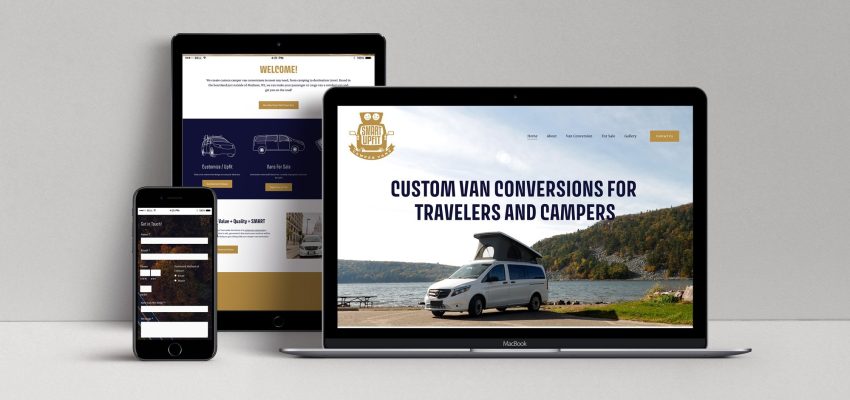 Tingalls Squarespace Website Design for SmartUpFit Van Conversion