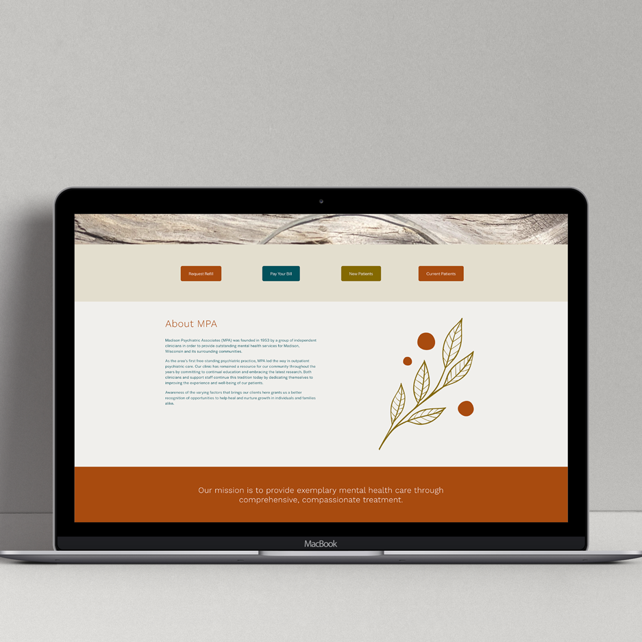 Madison Psychiatric Associates Website Design - Tingalls Graphic Design