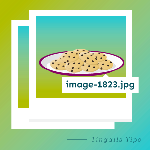 Illustration of plate of cookies image with incorrect file name