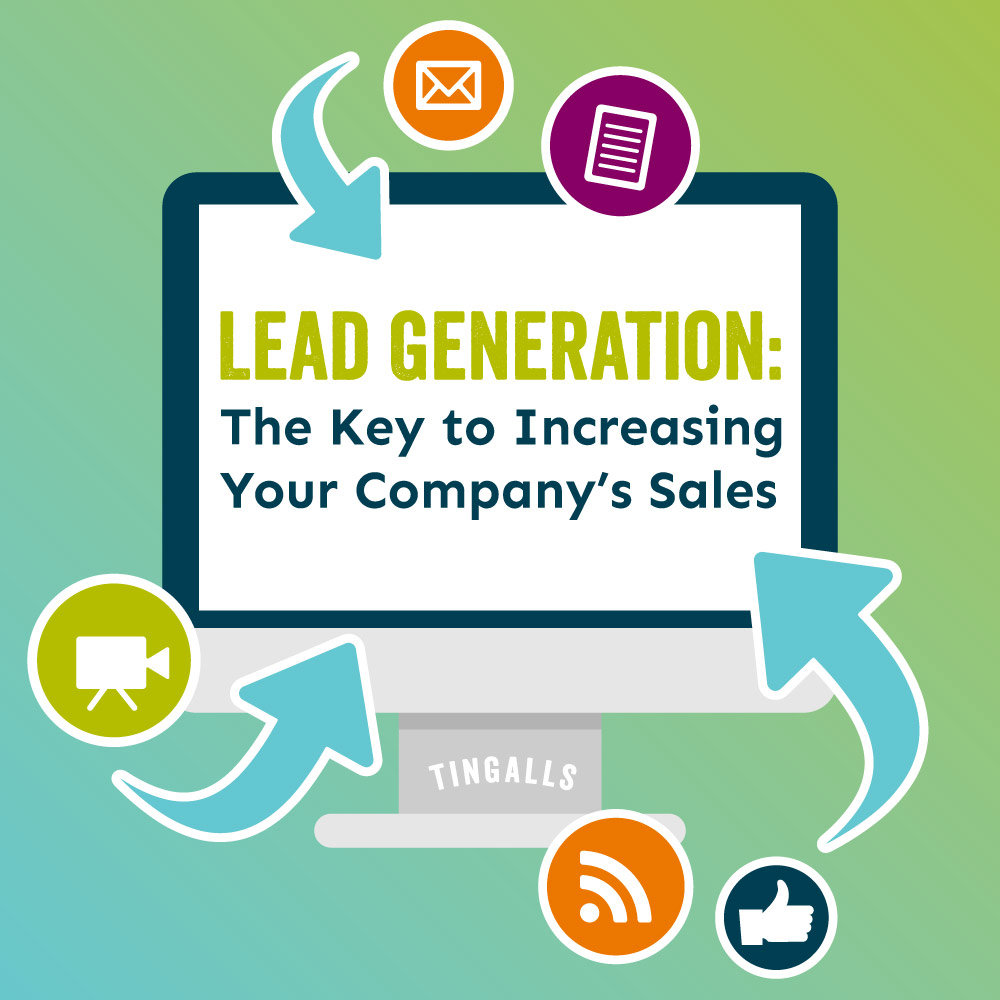 Lead generation - the key to increasing your company's sales graphic