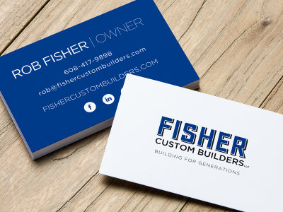 Fisher Custom Builders business card design