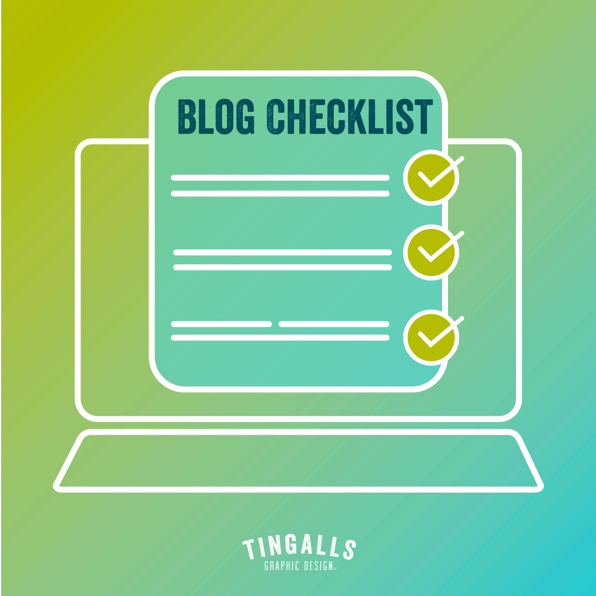 Blog checklist illustration