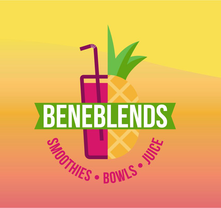 Beneblends logo designed by tingalls graphic design 