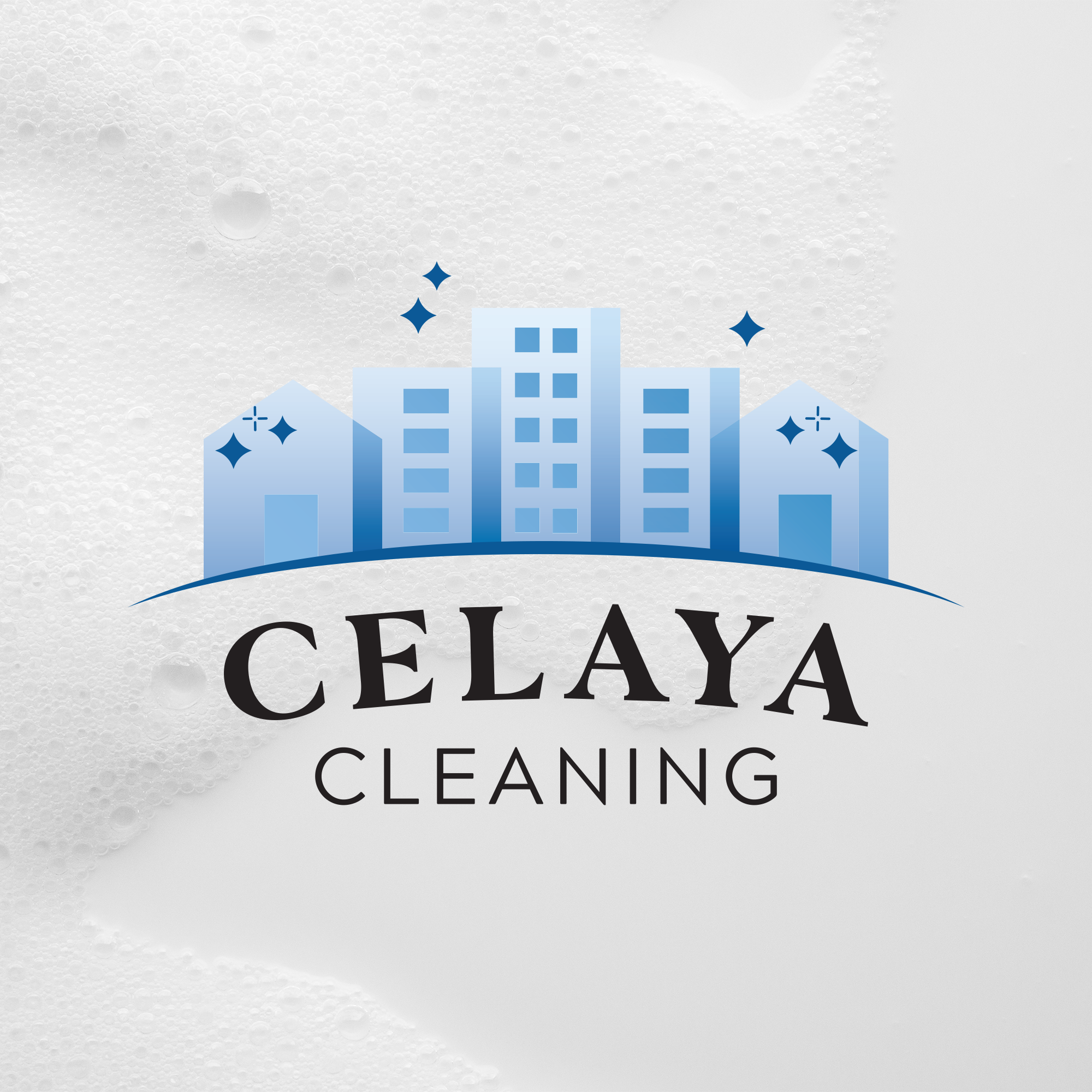 Celeya Cleaning custom logo design by Tingalls