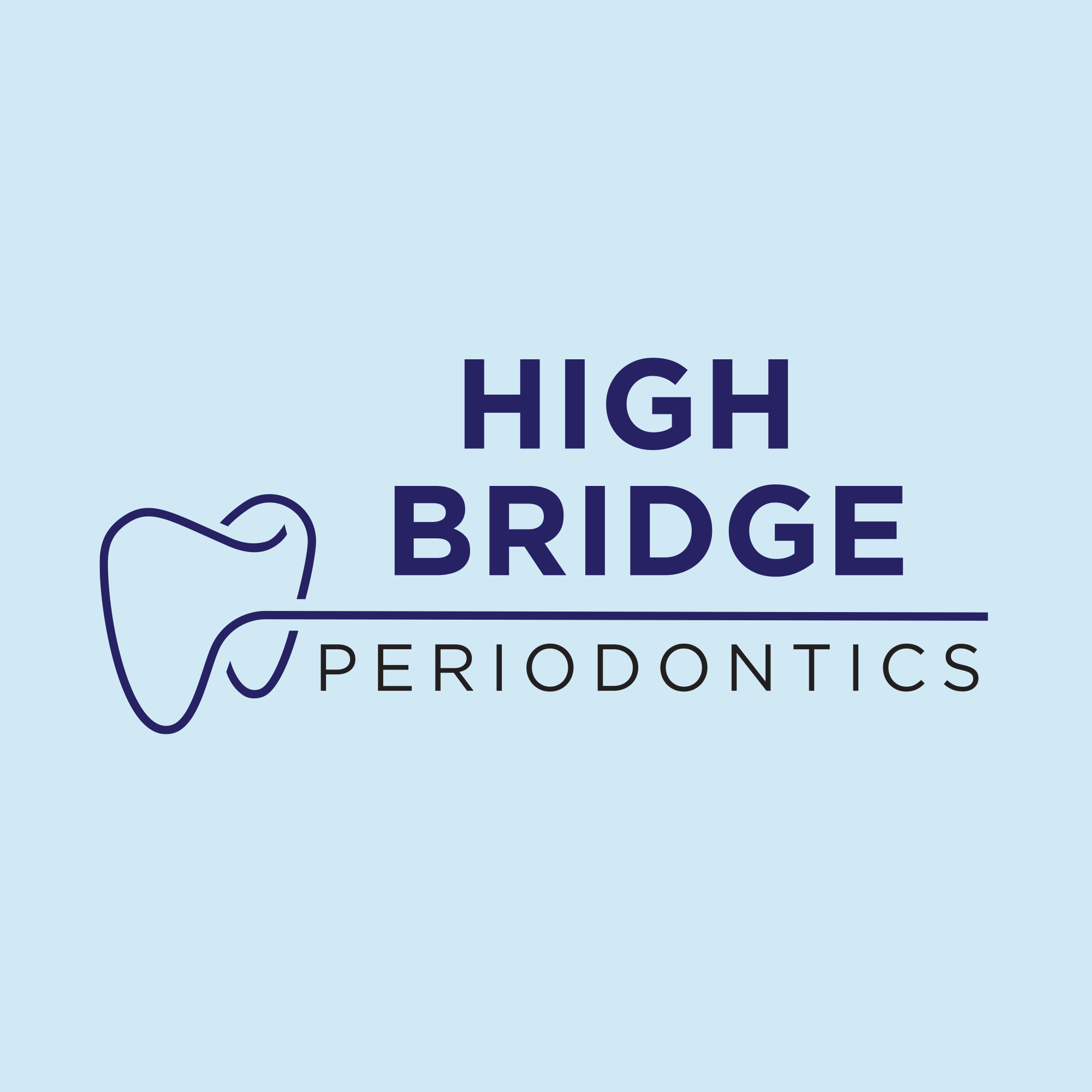 High Bridge Periodontics dental logo design by tingalls