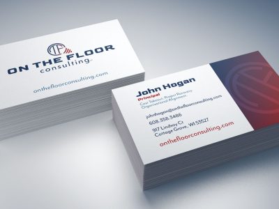 Business card design for On The Floor Consulting, LLC