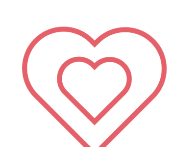 Red heart icon representing compassion