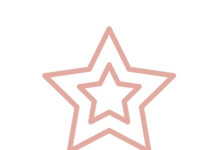 Pink stars icon representing quality