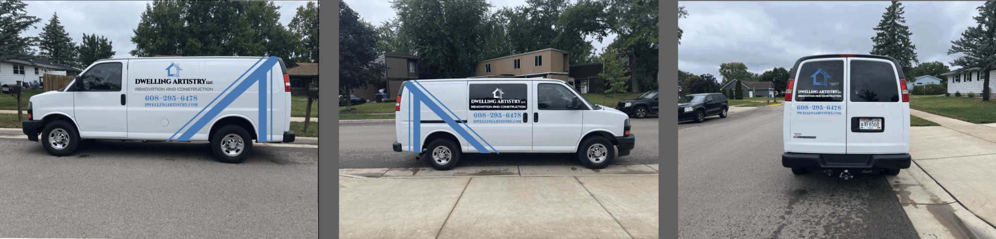 Vehicle lettering for Dwelling Artistry