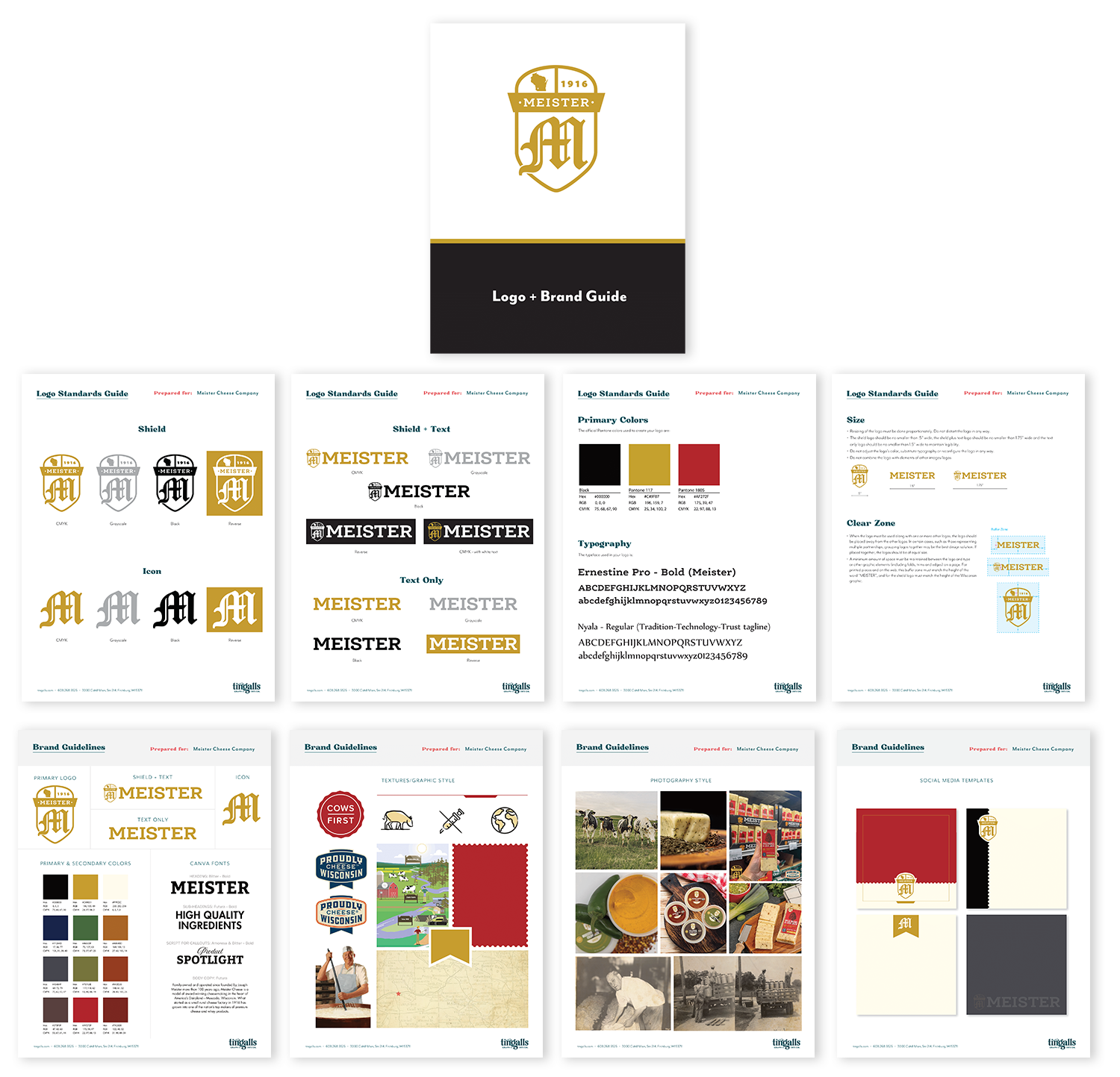 meister cheese logo and brand guide